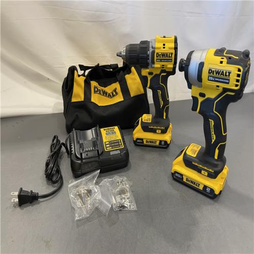 AS-IS - Dewalt 20V MAX ATOMIC Brushless Compact Lithium-Ion 1/2 in. Cordless Drill Driver and 1/4 in. Impact Driver Combo Kit
