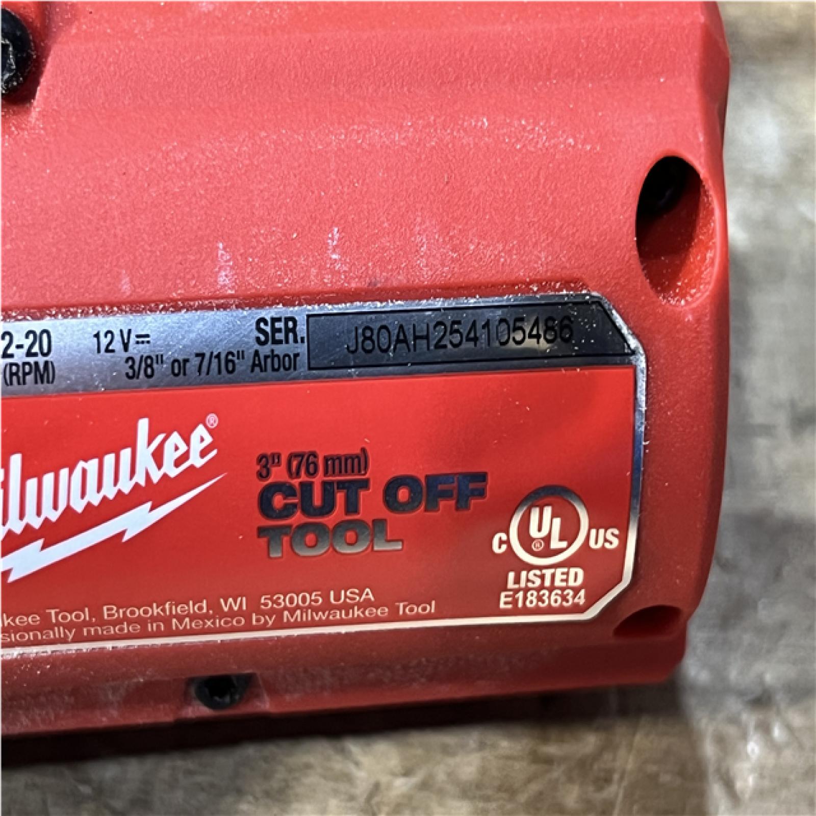 Houston Location AS-IS Milwaukee FUEL 12V Lithium-Ion Brushless Cordless 3 in. Cut Off Saw (Tool-Only)