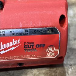 Houston Location AS-IS Milwaukee FUEL 12V Lithium-Ion Brushless Cordless 3 in. Cut Off Saw (Tool-Only)