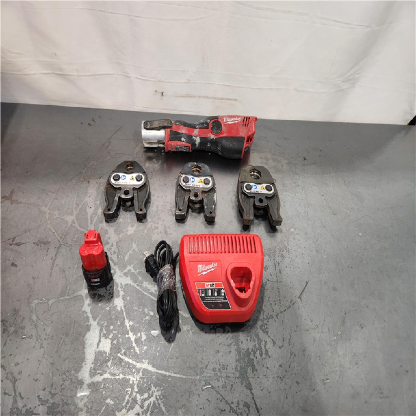 AS-IS- Milwaukee 12-Volt Lithium-Ion Force Logic Cordless Press Tool Kit