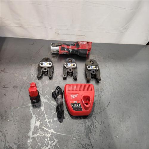 AS-IS- Milwaukee 12-Volt Lithium-Ion Force Logic Cordless Press Tool Kit