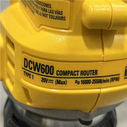 AS-IS DEWALT 20V MAX XR Cordless Brushless Fixed Base Compact Router (Tool Only)
