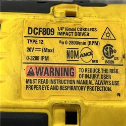 AS-IS DEWALT Atomic 20V Max Lithium-Ion Brushless Cordless Compact 1/4 in. Impact Driver Kit