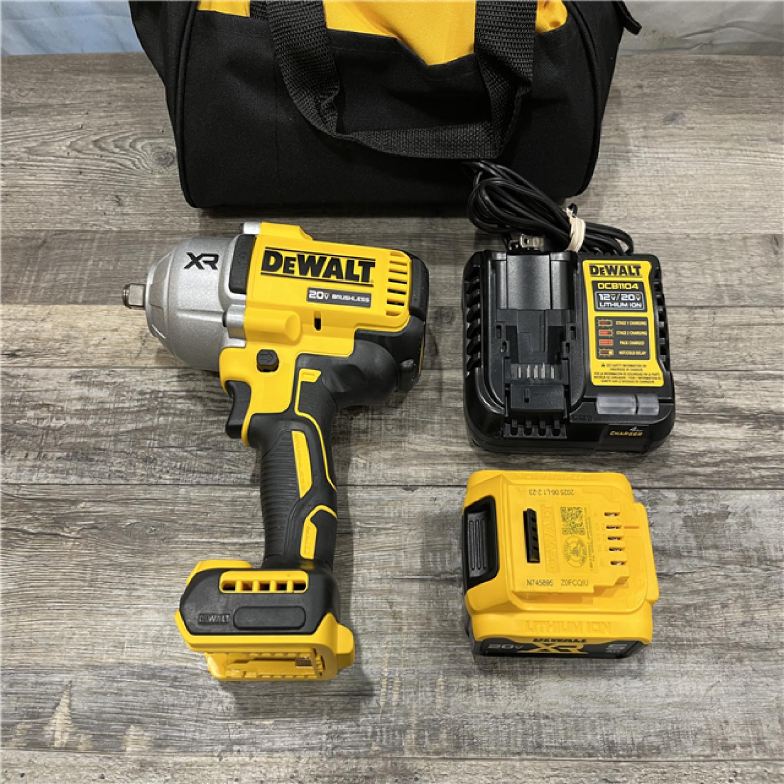 AS-IS DEWALT 20V MAX Lithium-Ion Cordless 1/2 in. Impact Wrench Kit