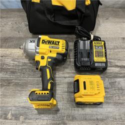 AS-IS DEWALT 20V MAX Lithium-Ion Cordless 1/2 in. Impact Wrench Kit