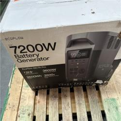 California AS-IS Ecoflow 7200W Battery Generator w/Solar Panel (Damaged Boxes)