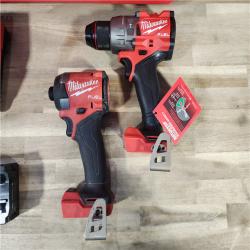 HOUSTON LOCATION - AS-IS MILWAUKEE M18 FUEL 18V Lithium-Ion Brushless Cordless Hammer Drill and Impact Driver Combo Kit (2-Tool) with 2 Batteries