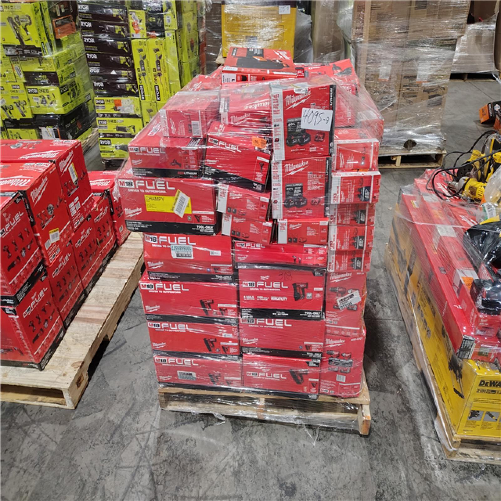 Pittston Location As-Is Power Tools Partial Truckload (15 Pallets) 4095-B