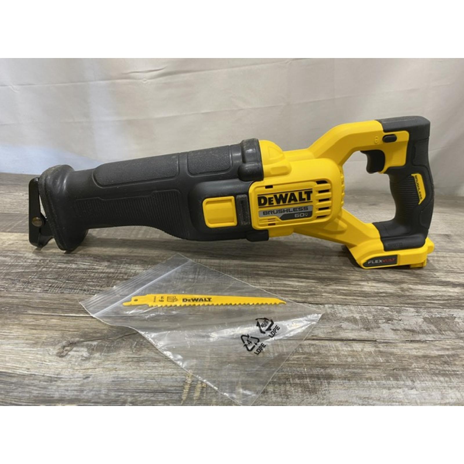 AS-IS DEWALT FLEXVOLT 60V MAX Cordless Brushless Reciprocating Saw (Tool Only)