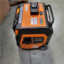 CALIFORNIA AS-IS GENERAC 5200 Peak Watts/3900 Running Watts Gas and Liquid Propane Dual Fuel Inverter Generator w/ Push Button Start