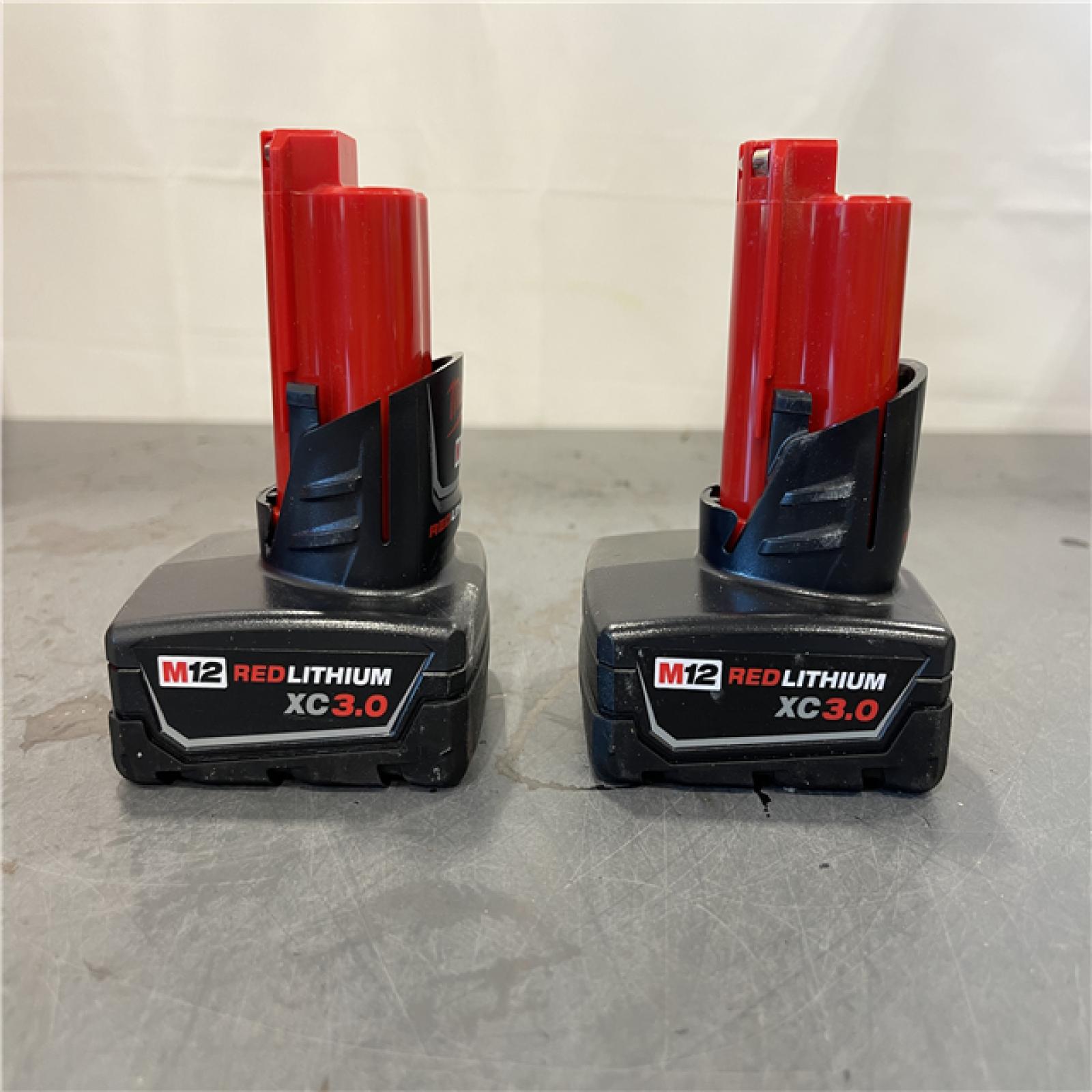 AS-IS - Milwaukee M12 12-Volt Lithium-Ion XC Extended Capacity 3.0Ah Battery Pack (2-Pack)