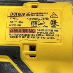AS-IS DEWALT Atomic 20V Max Lithium-Ion Brushless Cordless Compact 1/4 in. Impact Driver Kit