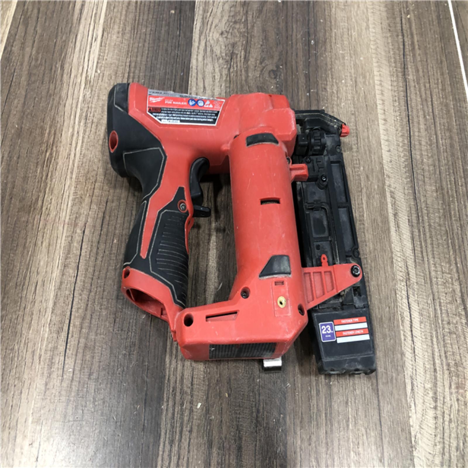 AS-IS Milwaukee 12-Volt 23-Gauge Lithium-Ion Cordless Pin Nailer (Tool-Only)