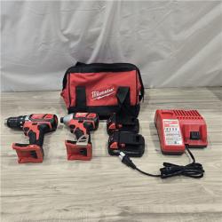AS-IS Milwaukee 18V Cordless Brushed 2-Tool Drill/Driver and Impact Driver Kit