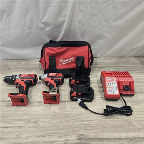 AS-IS Milwaukee 18V Cordless Brushed 2-Tool Drill/Driver and Impact Driver Kit