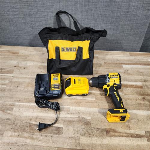 HOUSTON LOCATION - AS - IS DEWALT ATOMIC 20V Cordless 1/2 in. Compact Hammer Drill Kit