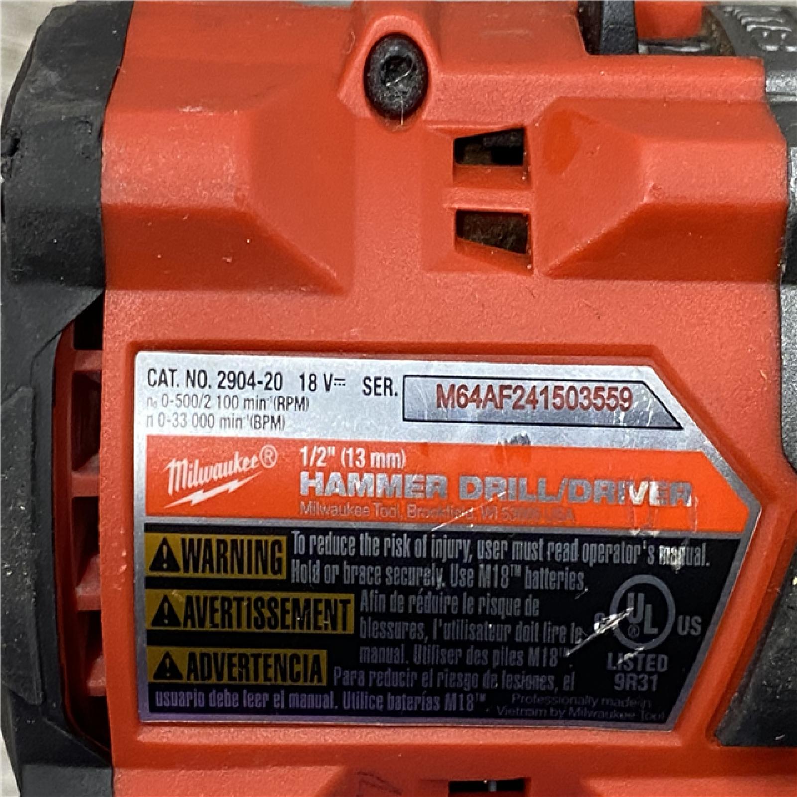 AS-IS Milwaukee FUEL 18V Lithium-Ion Brushless Cordless Hammer Drill and Impact Driver Combo Kit