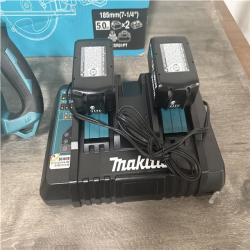 CALIFORNIA LIKE NEW MAKITA CORDLESS REAR HANDLE SAW CHARGER AND 2 BATTERIES