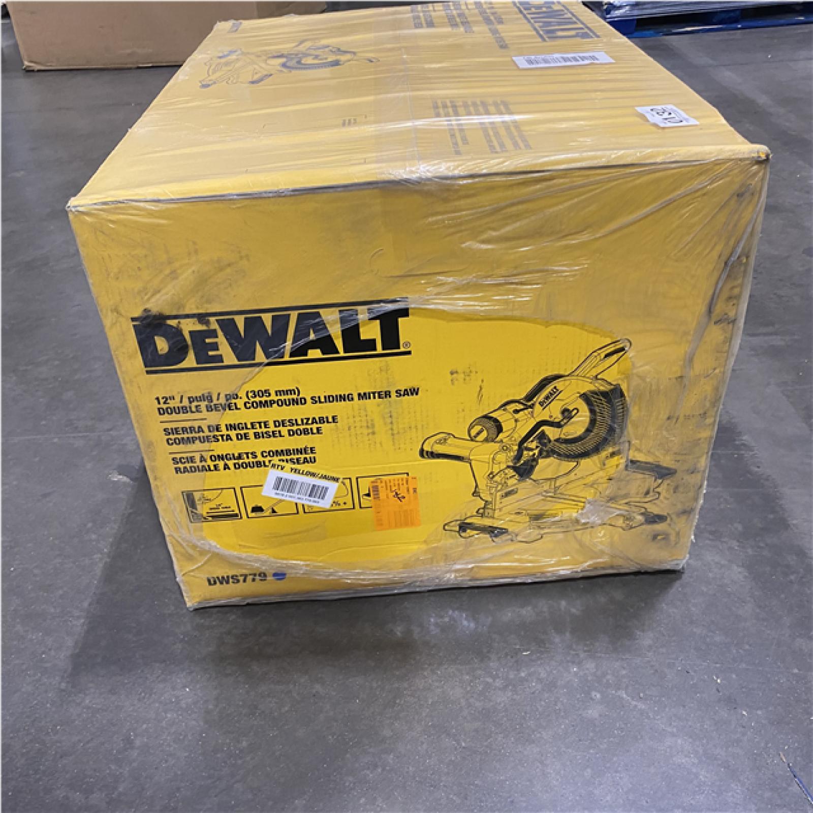 NEW- DeWalt 15 Amps 12 in. Corded Dual-Bevel Sliding Compound Miter Saw