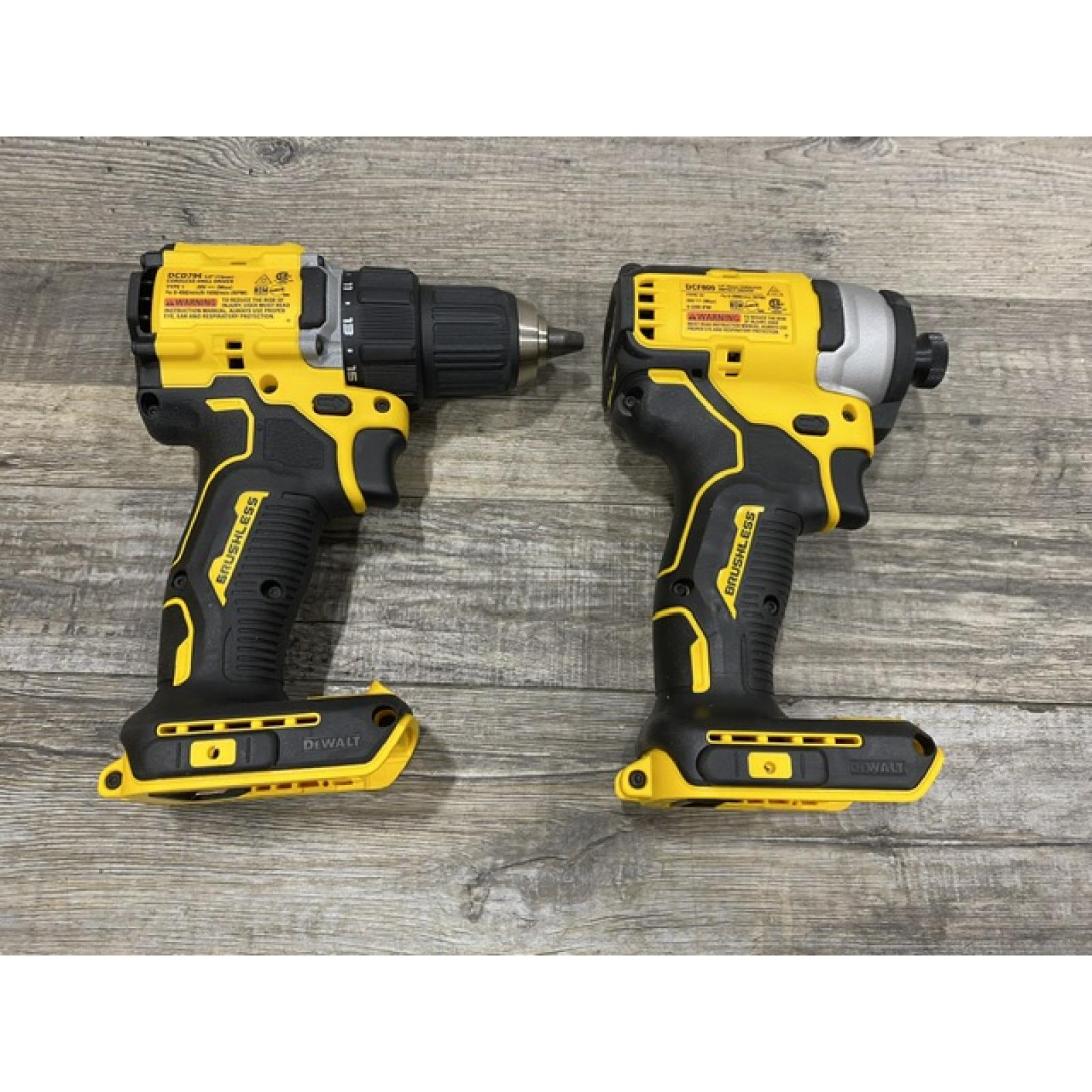AS-IS DEWALT ATOMIC 20-Volt MAX Lithium-Ion Cordless Combo Kit