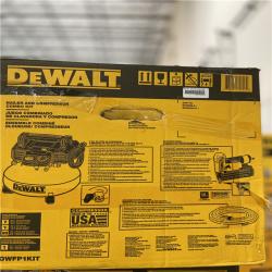 DALLAS LOCATION - DEWALT 6 Gal. 18-Gauge Brad Nailer and Heavy-Duty Pancake Electric Air Compressor Combo Kit