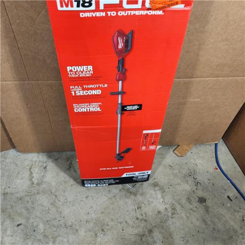 Houston location- AS-IS Milwaukee M18 FUEL Quik-Lok 2825-20ST 16 in. 18 V Battery String Trimmer Tool Only