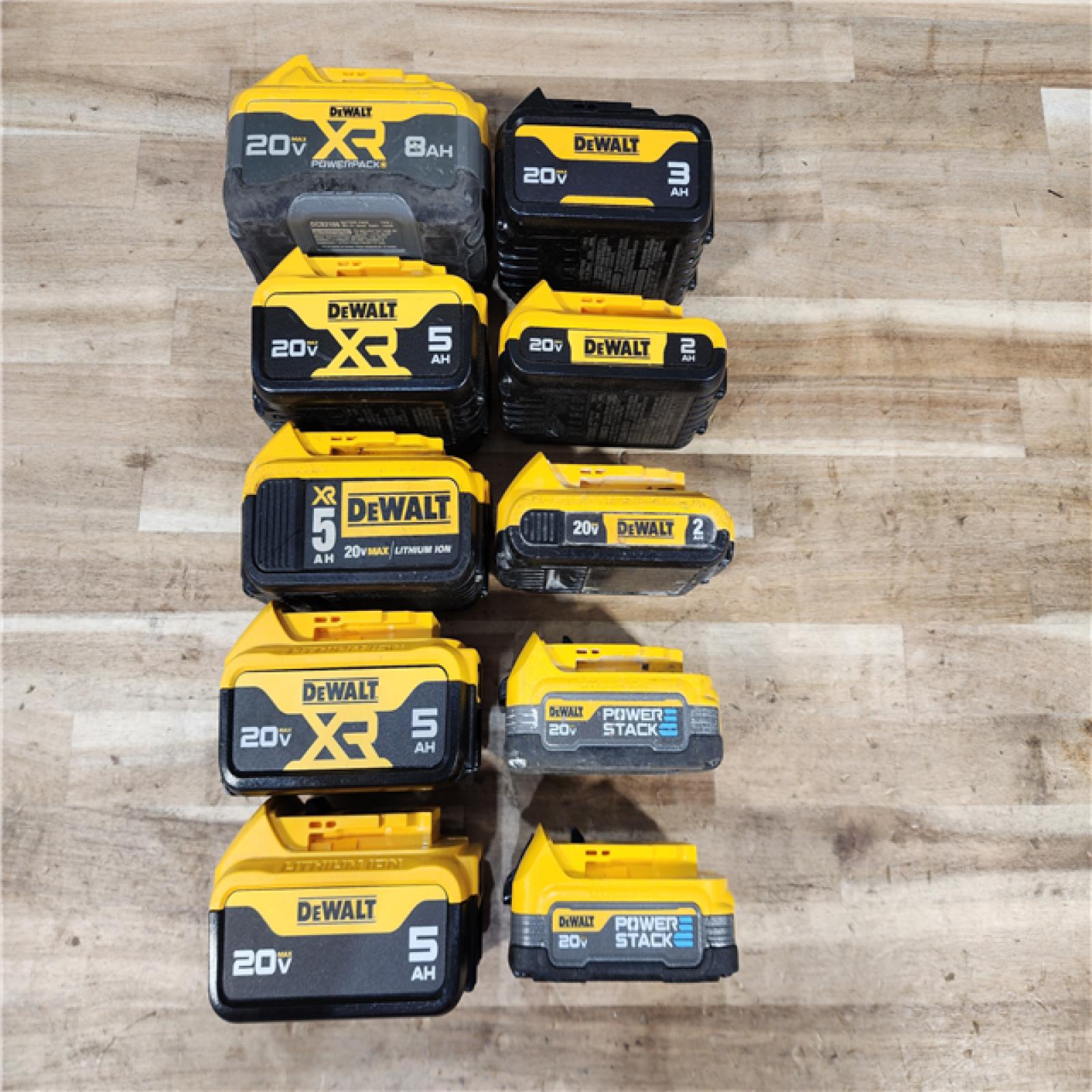 HOUSTON LOCATION - AS-IS DEWALT BATTERY PACK QTY - 10