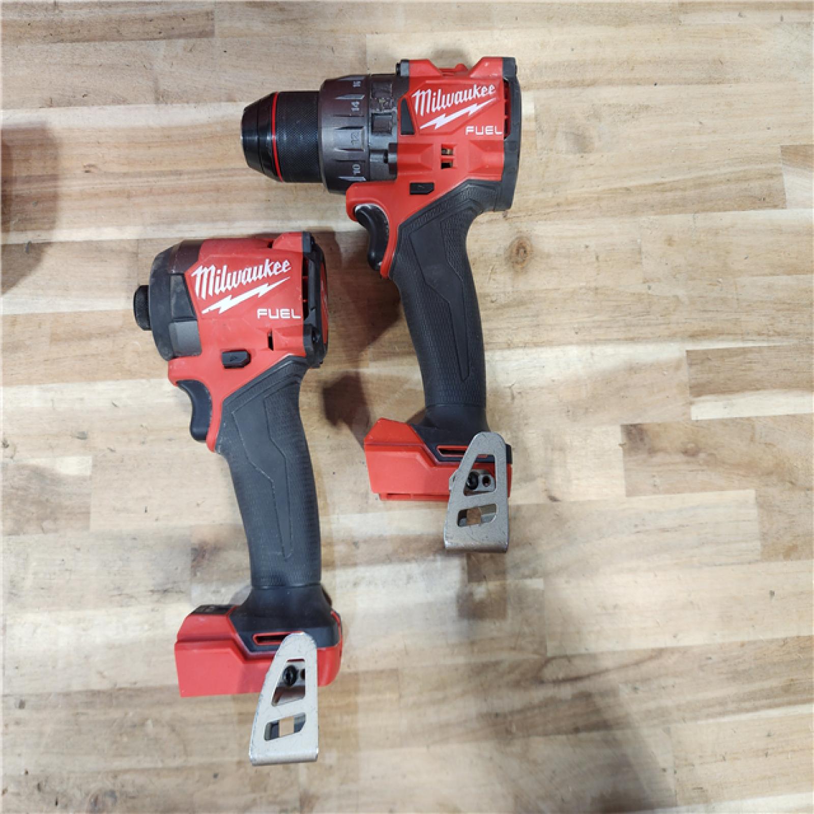HOUSTON LOCATION - AS-IS Milwaukee  FUEL 18V Lithium-Ion Brushless Cordless Hammer Drill and Impact Driver Combo Kit