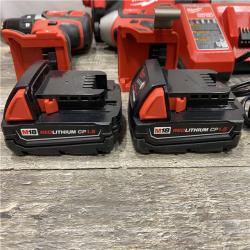 AS-IS Milwaukee 18V Lithium-Ion Cordless Drill Driver/Impact Driver Combo Kit