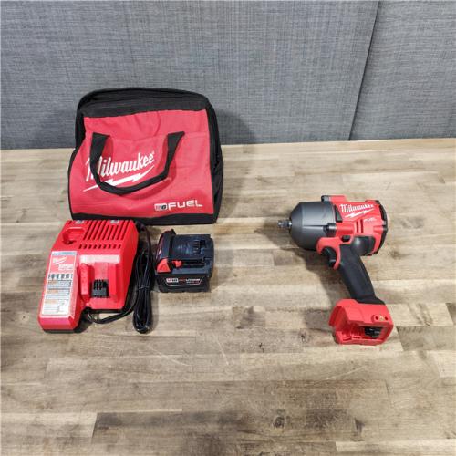 HOUSTON - LOCATION - AS-IS Milwaukee M18 FUEL 18-Volt Lithium-Ion Brushless Cordless 1/2 in. Impact Wrench W/ One 5.0Ah Battery