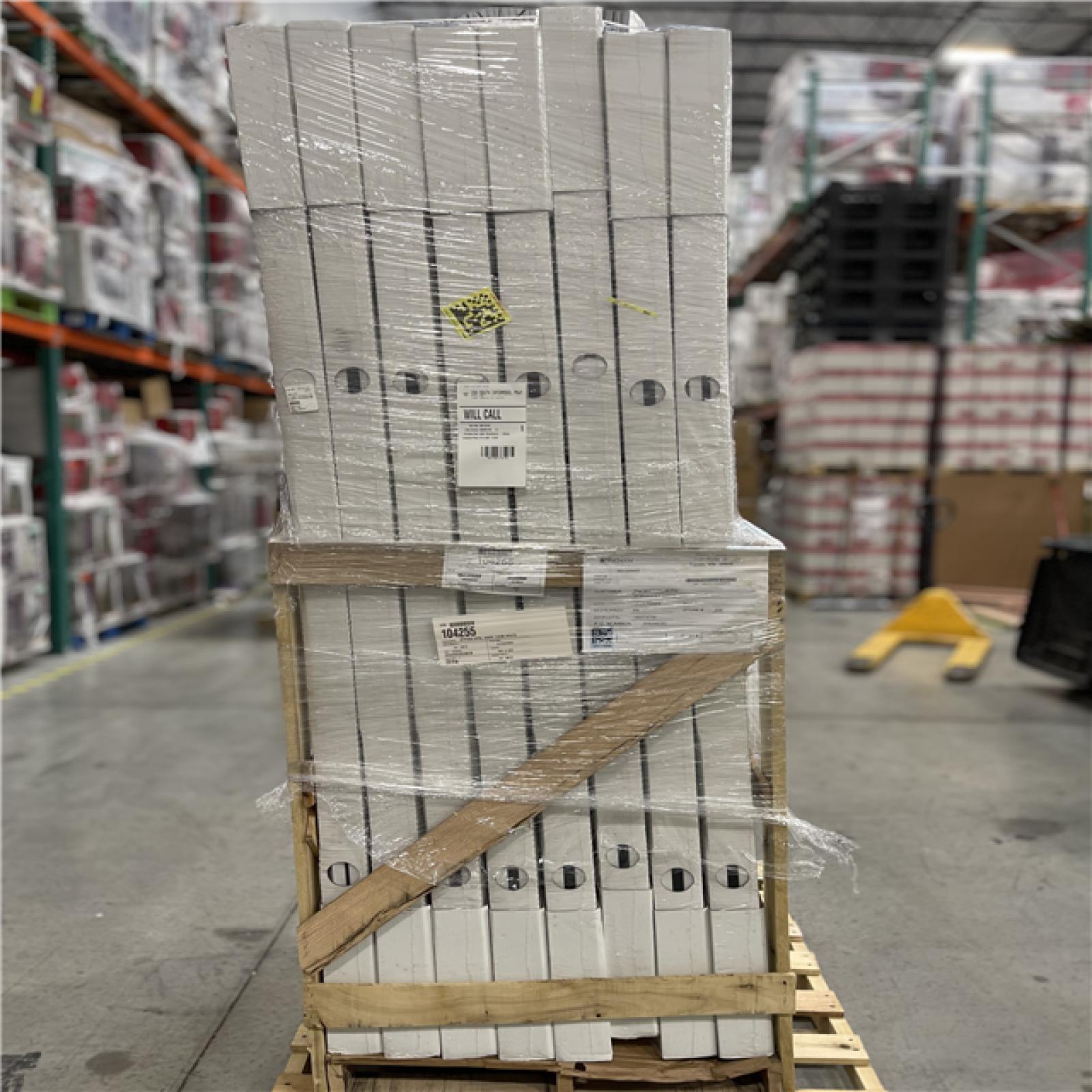 DALLAS LOCATION - 72 X 80 6-Panel White Closet Bypass Door  106 Series PALLET-(8 UNITS)