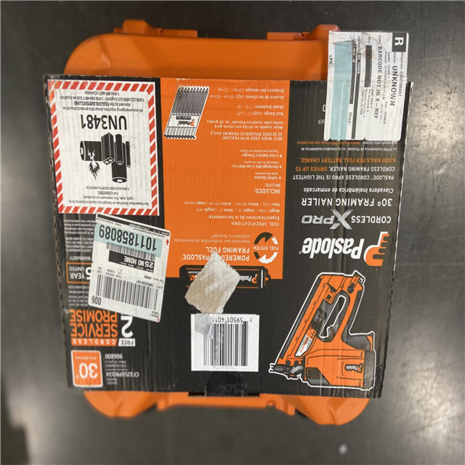 NEW! - Paslode Framing Nailer XPro Cordless 30 deg Kit