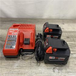 AS-IS Milwaukee 18-Volt Lithium-Ion XC Starter Kit with Two 5.0Ah Batteries and Charger