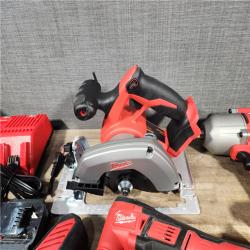HOUSTON LOCATION - AS-IS Milwaukee M18 18-Volt Lithium-Ion Cordless Combo Kit (9-Tool) with (2) Batteries  Charger  and Tool Bag