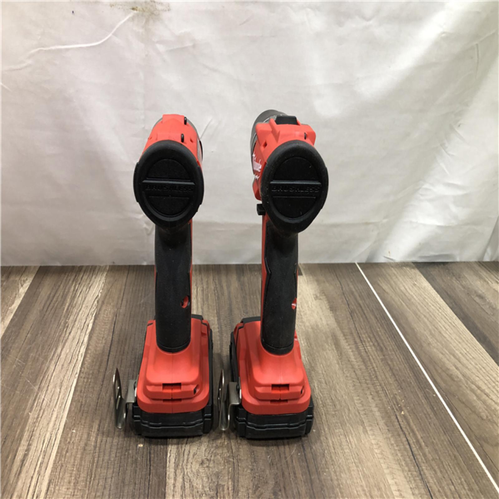 AS-IS Milwaukee 18V Lithium-Ion Brushless Cordless Compact Drill/Impact Combo Kit