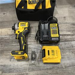 AS-IS DEWALT Atomic 20V Max Lithium-Ion Brushless Cordless Compact 1/4 in. Impact Driver Kit