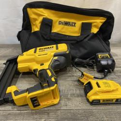 AS-IS DEWALT 20V MAX XR Lithium-Ion Cordless 18-Gauge Narrow Crown Stapler Kit