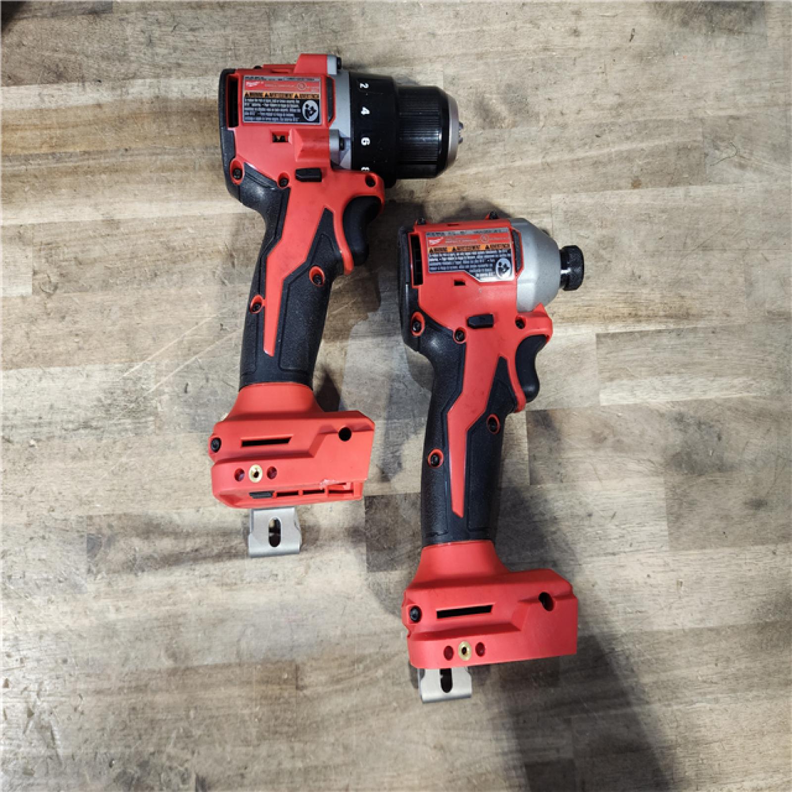 HOUSTON LOCATION - AS-IS M18 18-Volt Lithium-Ion Brushless Cordless Compact Hammer Drill/Impact Combo Kit (2-Tool) with (2) Batteries  Bag