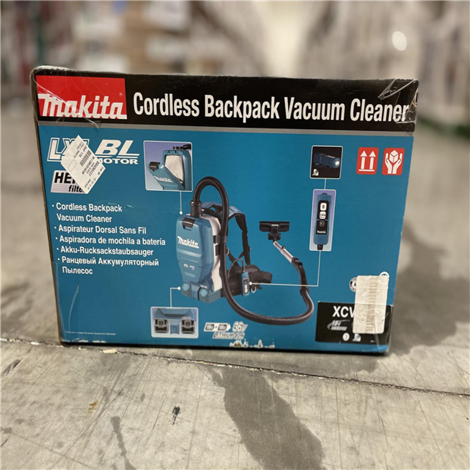 NEW! -Makita 18-Volt X2 LXT Lithium-Ion (36-Volt) Brushless Cordless 1/2 Gal. HEPA Filter Backpack Dry Vacuum Cleaner (Tool Only)