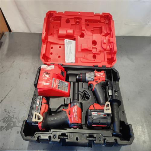 AS-IS- Milwaukee FUEL 18V Lithium-Ion Brushless Cordless Hammer Drill and Impact Driver Combo Kit