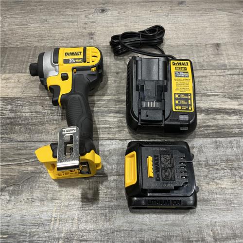 AS-IS DEWALT 20V MAX Cordless 1/4 in. Impact Driver Kit