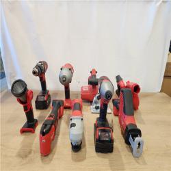 AS-IS- Milwaukee 18-Volt Lithium-Ion Cordless (9-Tool) Combo Kit
