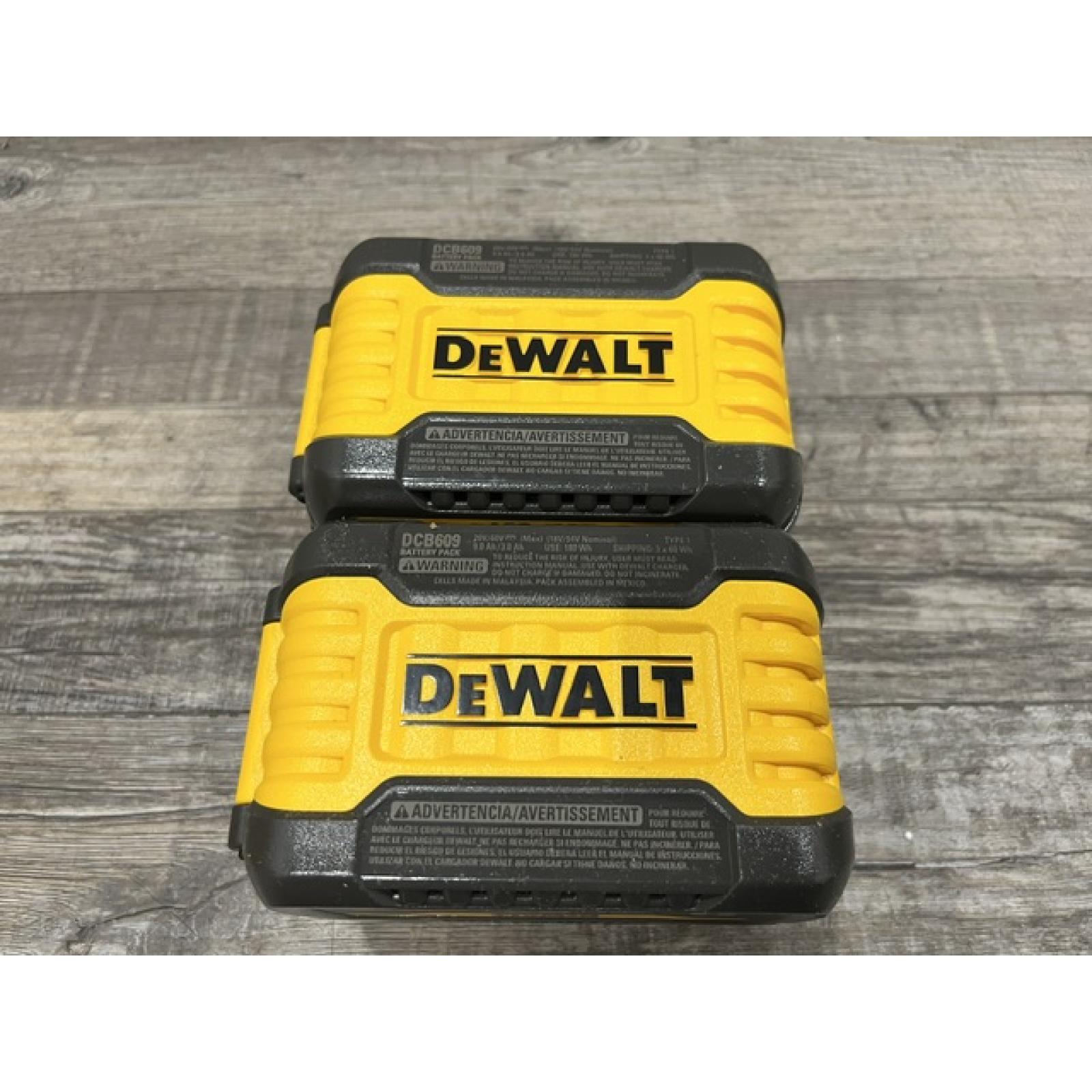 NEW - DEWALT FLEXVOLT 20V/60V MAX Lithium-Ion 9.0Ah Battery Pack (2 Pack)
