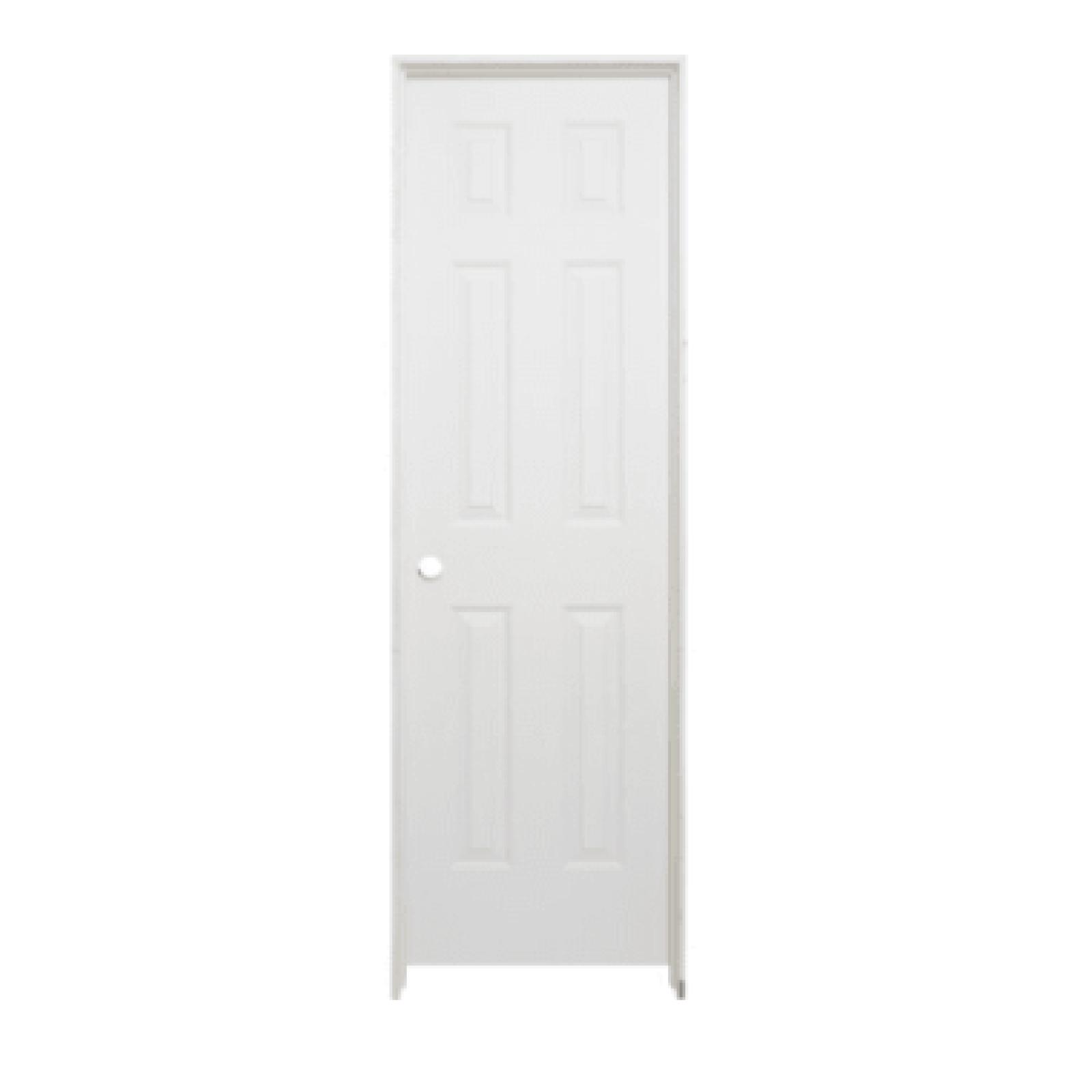 DALLAS LOCATION-NEW!- Masonite 28 In. X 80 In. X 4-9/16 In. Primed 6-Panel Single Prehung Interior Door (6 UNITS)