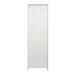 DALLAS LOCATION-NEW!- Masonite 28 In. X 80 In. X 4-9/16 In. Primed 6-Panel Single Prehung Interior Door (6 UNITS)