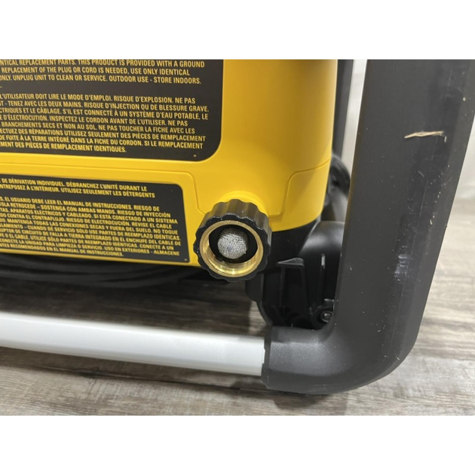 AS-IS DEWALT 2100 PSI 1.2 GPM 13 Amp Cold Water Electric Pressure Washer with Internal Equipment Storage