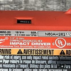 AS-IS Milwaukee 18V Lithium-Ion Brushless Cordless Compact Drill/Impact Combo Kit