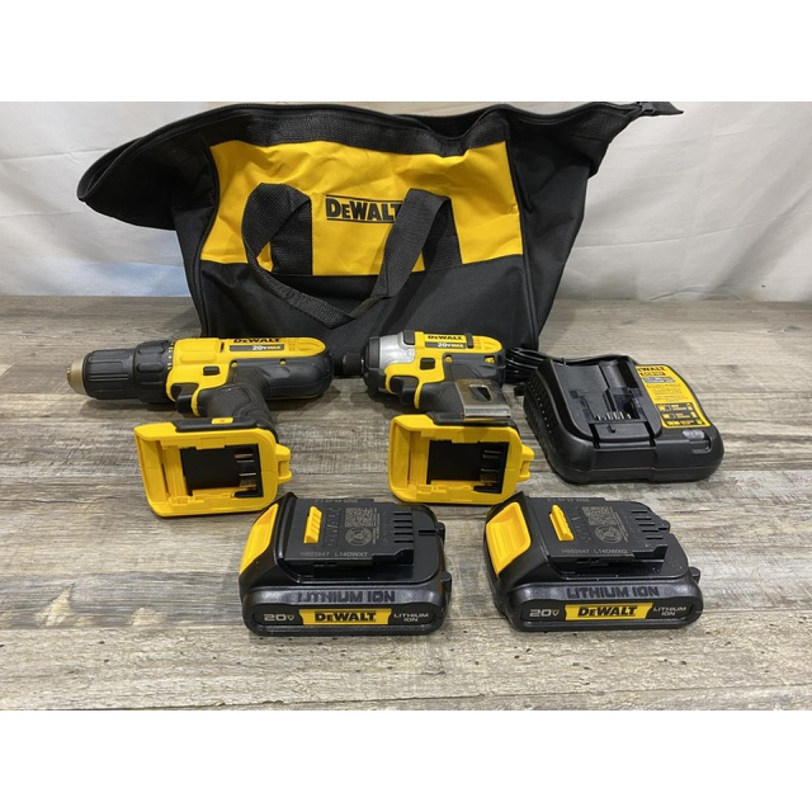 AS-IS DEWALT 20V MAX Cordless Drill/Impact 2 Tool Combo Kit