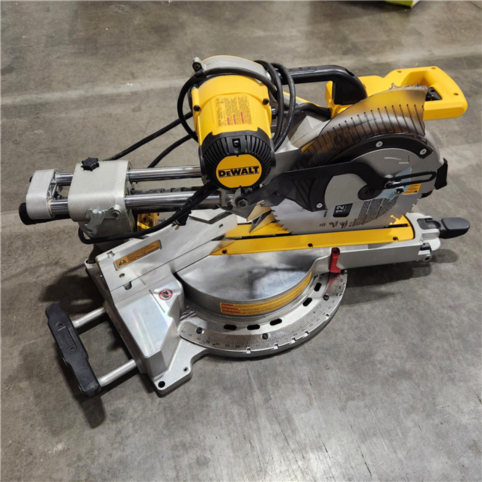 As-Is- DeWALT  12in Double Bevel Sliding Compound Miter Saw