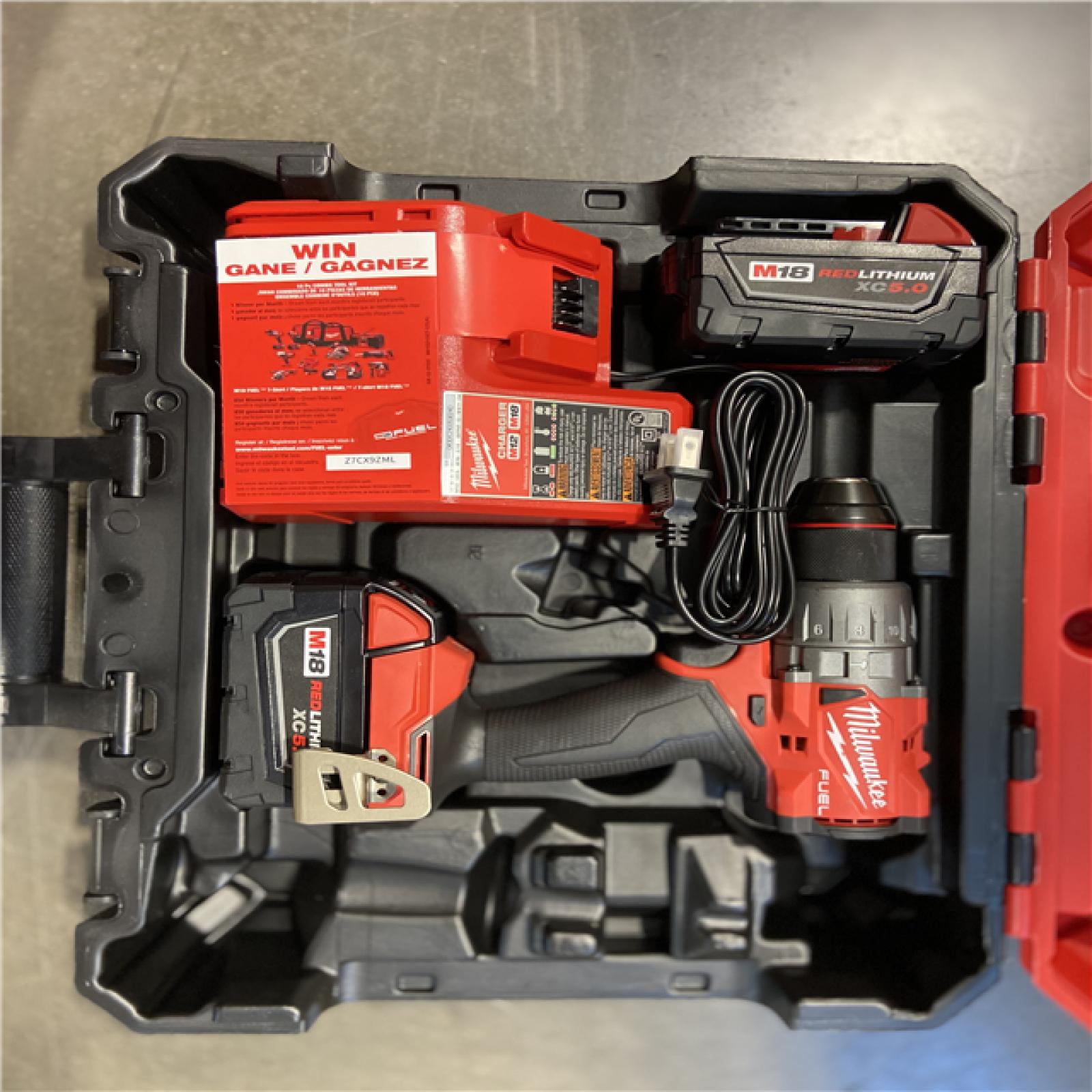 AS-IS Milwaukee M18 FUEL Lithium-Ion Brushless Cordless 1/2 Drill/Driver Kit